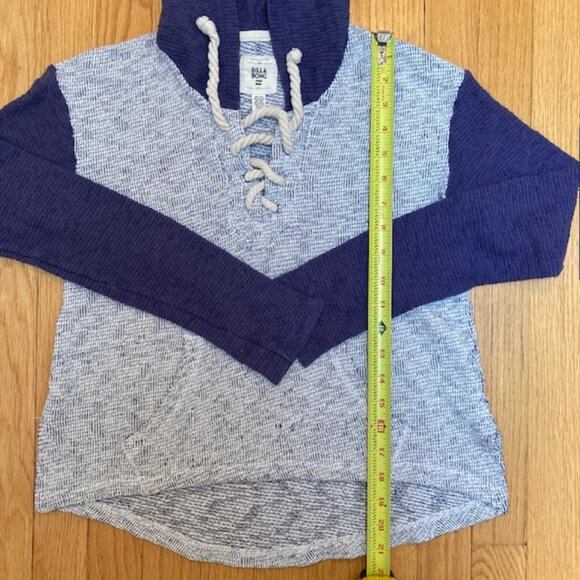 Billabong Blue and White Pullover Hoodie size S - Picture 6 of 6